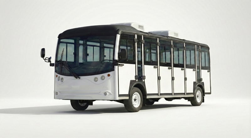 Tourismo-1400 (Air-Conditioner) 14-Seater Electric Shuttle Bus with  72V maintenance Free Battery & Standard Tires | LSEV (White) - Image 1